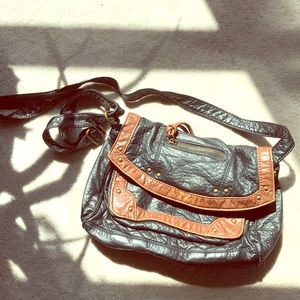 American Eagle leather satchel purse